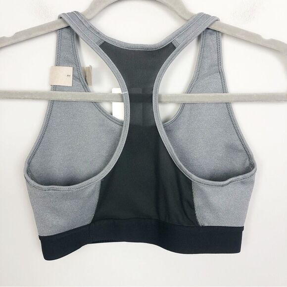 ADIDAS | NEW! Gray & Black Racerback Logo Sports Bra Women’s Size Small - Picture 8 of 10